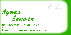 agnes lenoir business card